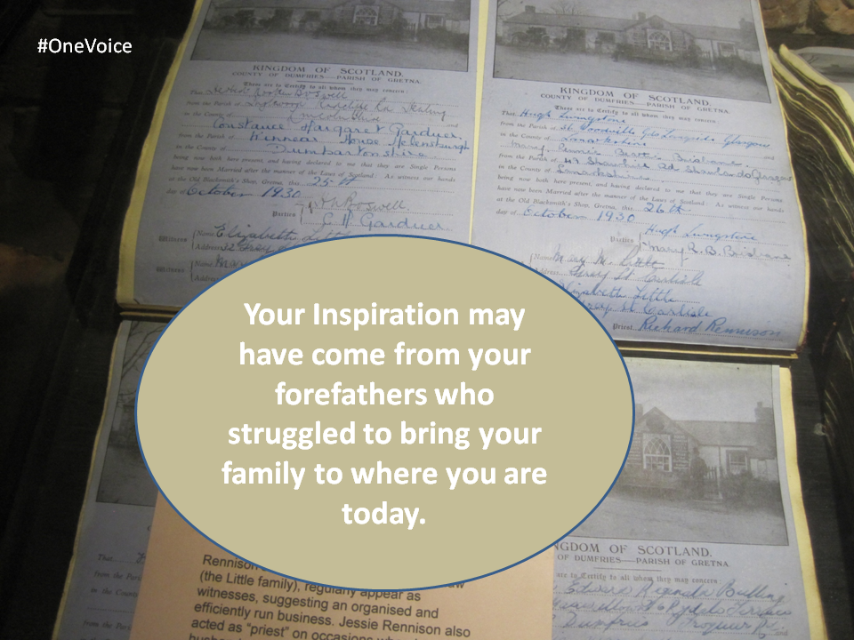 Were you Inspired by a Grandparent or Great-Grandparent?