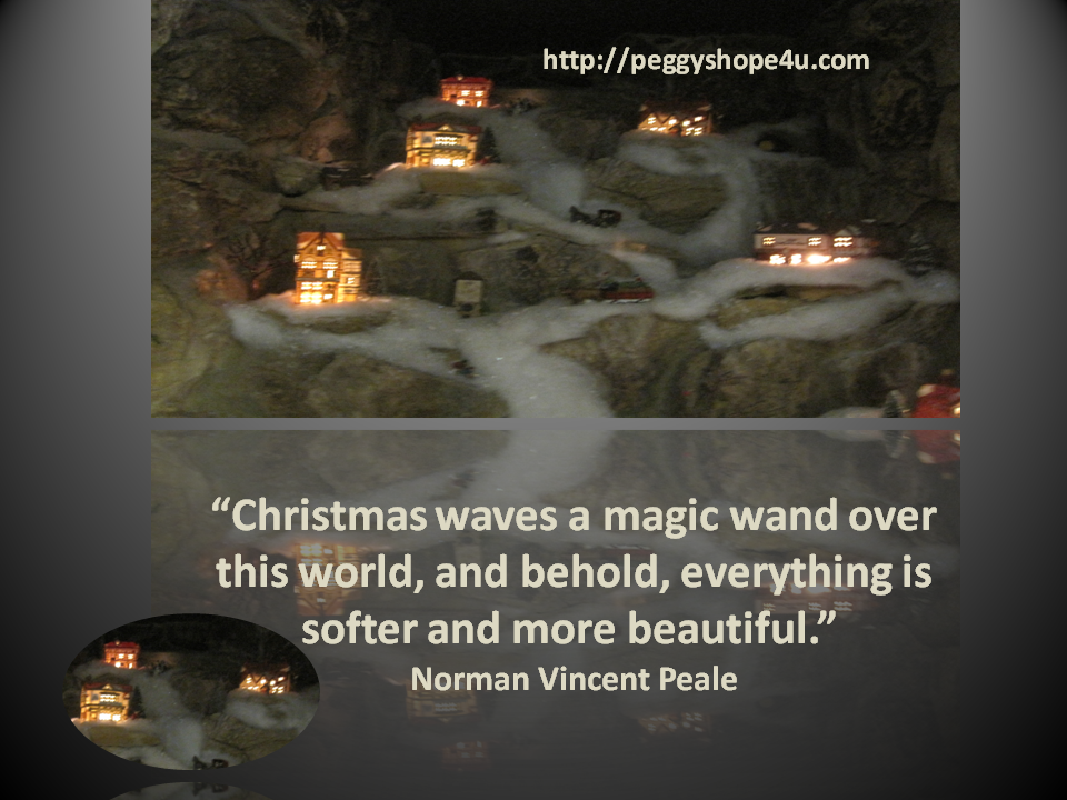 Christmas waves a magic wand